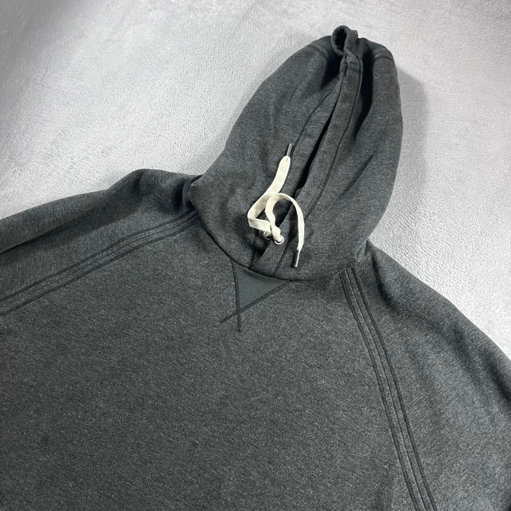 Rhone Heritage Midweight Hoodie Mens XL Gray Raglan Pullover Sweatshirt